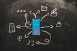 Free Smartphone Mockup With Internet Concept Psd