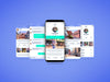 Free Smartphone Multi Screen App Mockup