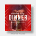 Free Social Template Restaurant Valentine'S Day Psd