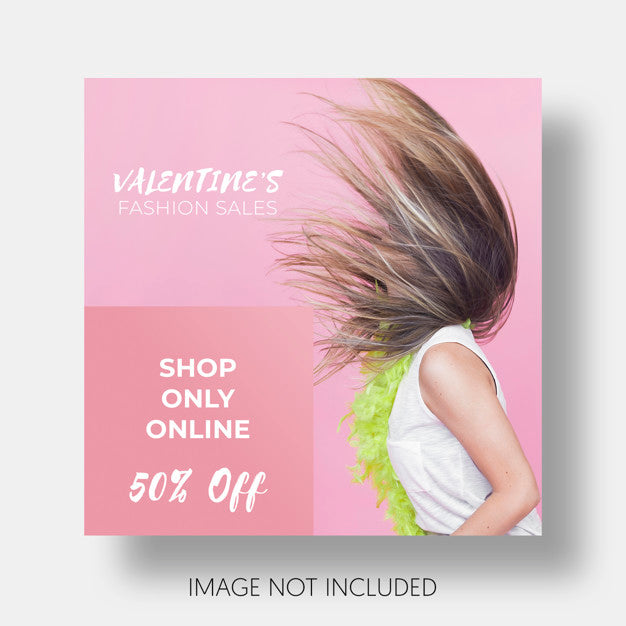 Free Social Template Sales Valentine'S Day Psd