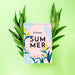 Free Spiral Notepad Mockup On Tropical Leaves Psd