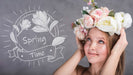 Free Spring Mockup With Stylish Woman Psd