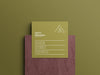 Free Square Business Card Mockup Psd