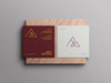 Free Square Business Card Mockup Psd