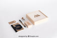 Free Stationery Cardboard Concept Psd