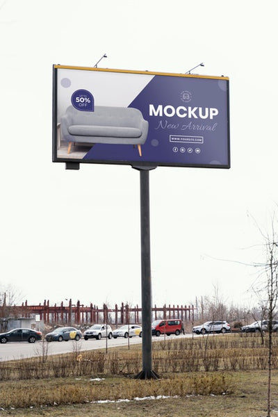 Free Street Billboard Display Mock-Up Psd