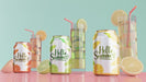 Free Summer Drinks On Table With Blue Background Psd