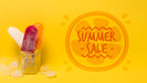 Free Summer Ice Cream Composition With Copyspace Psd