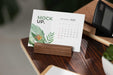 Free Table Display With Calendar Mockup In Real Life Psd
