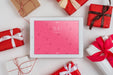 Free Tablet Mockup With Valentines Day Elements Psd
