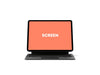 Free Tablet With Keyboard Mockup Psd