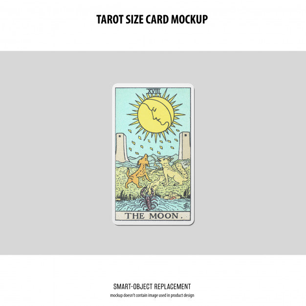 Free Tarot Card Mockup Psd