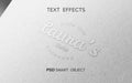 Free Text Effect Mockup Psd