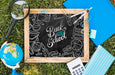 Free Top View Back To School Arrangement On Grass Psd