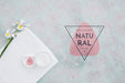 Free Top View Bath Concept With Toiletries Psd