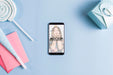 Free Top View Birthday Concept Psd