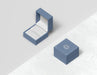 Free Top View Blue Gift Box With Cover Psd