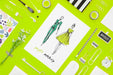 Free Top View Designer And Stationery Items Mock-Up Psd