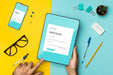 Free Top View Desk Arrangement And Devices Psd
