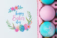 Free Top View Easter Mockup Composition Psd