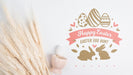 Free Top View Easter Mockup Composition Psd