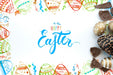 Free Top View Easter Mockup Psd
