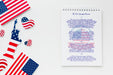 Free Top View Independence Day With Mock-Up Psd