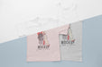 Free Top View Japanese T-Shirt Mock-Up Psd