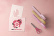 Free Top View Mother'S Day Card With Mock-Up Psd