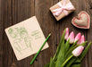 Free Top View Mothers Day Concept With Flowers Psd