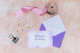 Free Top View Of Birthday Card Envelope With Ribbon Psd