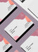 Free Top View Of Business Cards With Embossed Braille Psd