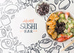 Free Top View Of Delicious Asian Food In A Bowl Psd