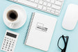 Free Top View Of Desk Concept Mock-Up Psd