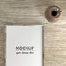 Free Top View Of Frame Decor With Vase Psd