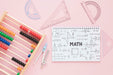 Free Top View Of Notebook With Different Rulers Psd
