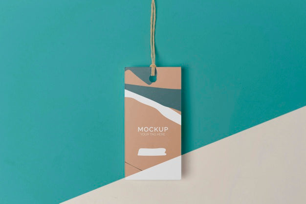 Free Top View Product Tag Mock-Up Psd