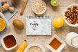 Free Top View Selection Of Snacks On The Table Psd