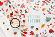 Free Top View Smoothie And Dried Leaves Psd