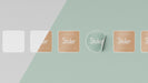 Free Top View Sticker Collection Mock Up Psd