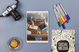 Free Top View Tablet Mockup With Desk Elements Psd
