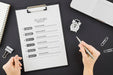 Free Top View Time Plan Timetable With Mock-Up Psd