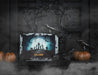 Free Trick Or Treat Spooky Halloween With Black Branches Psd