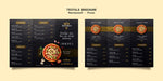 Free Trifold Brochure For Pizza Restaurant Psd