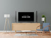 Free Tv In Living Room Mockup Psd