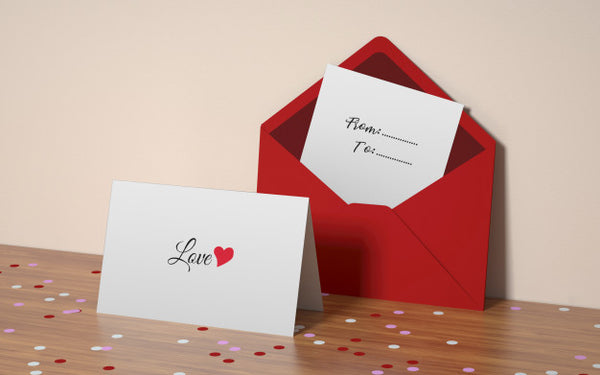 Free Valentine'S Day Postcard Mockup Psd