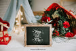 Free Valentines Frame And Elements Mockup Psd