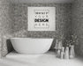 Free Wall Art Or Picture Frame Mockup On Bathroom Interior Psd