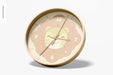 Free Wall Clock Mockup, Right View Psd