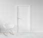 Free Wall With Blank Door Mockup Psd